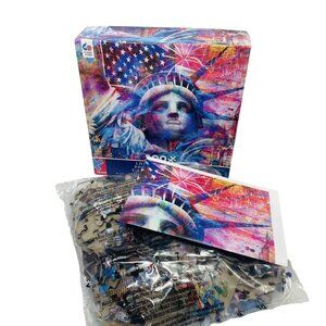 Ceaco Land of the Free - Stars and Stripes 500 Piece Jigsaw Puzzle Bonus Poster